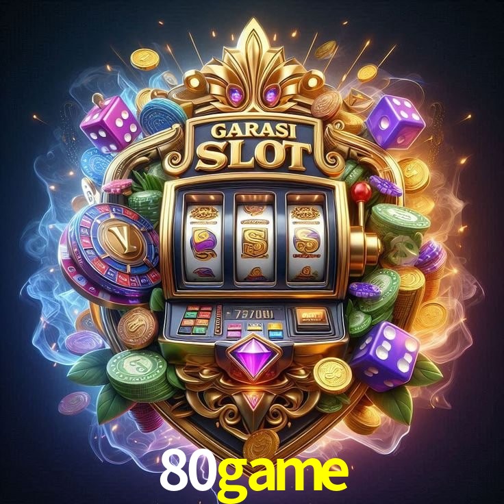 Imagem promocional da 80game mostrando a plataforma e suas vantagens